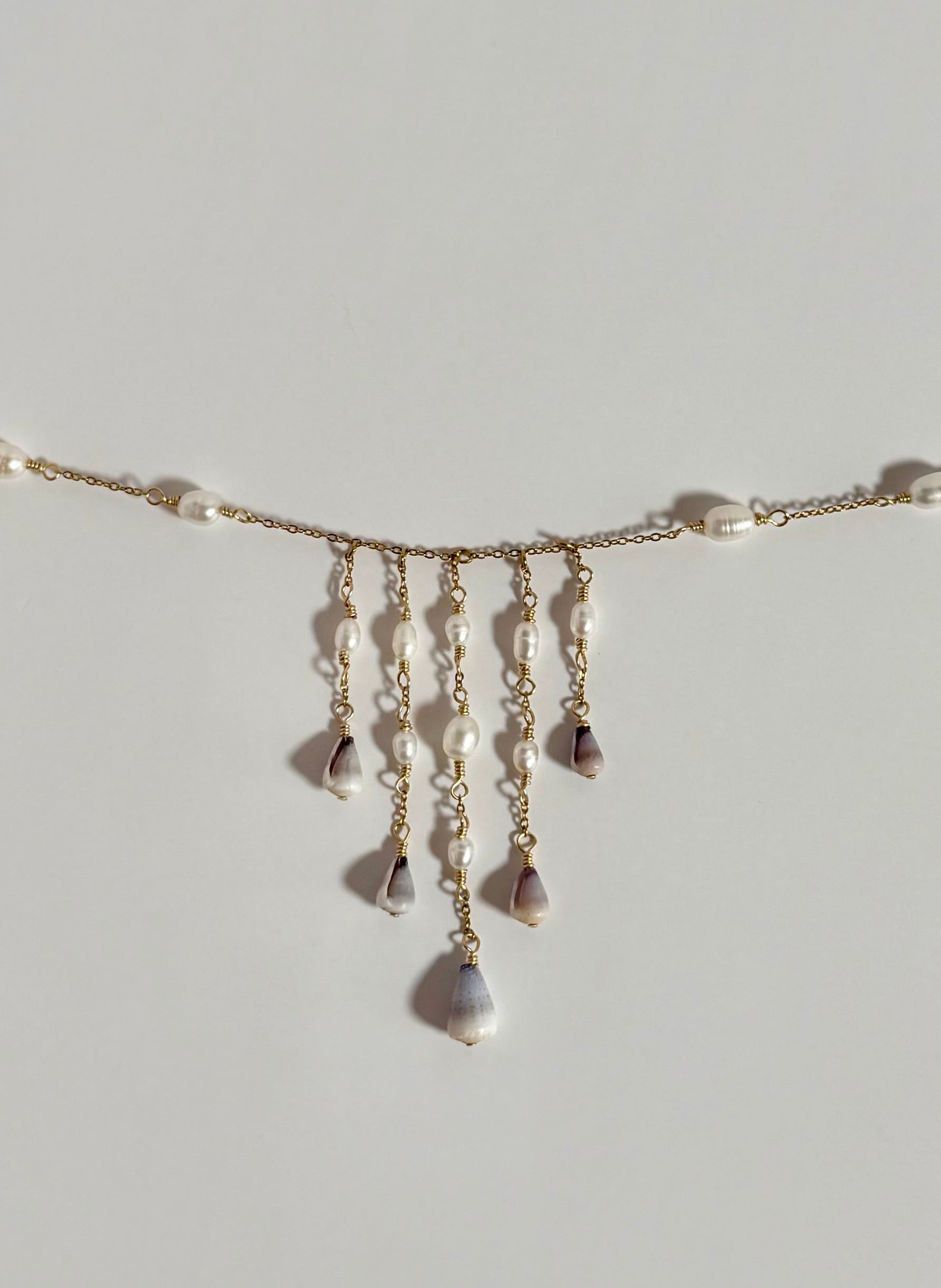 mini cone shell necklace