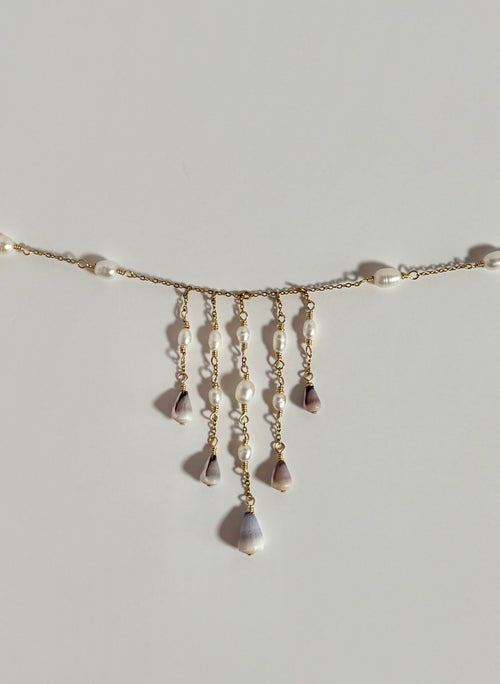 mini cone shell necklace
